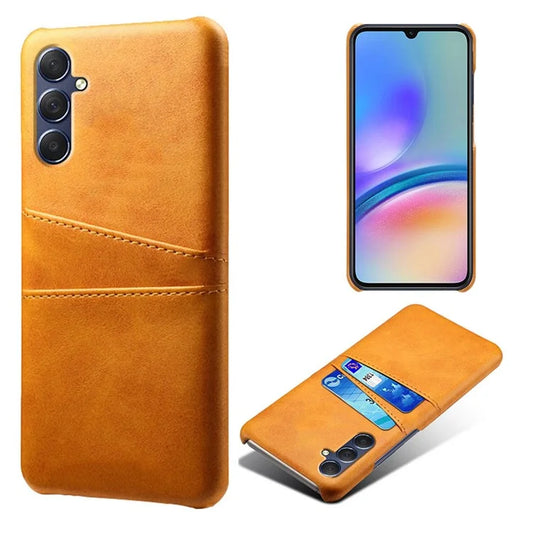For Samsung Galaxy A05s 4G Case PU+Hard PC Dual Card Slots Phone Back Protector