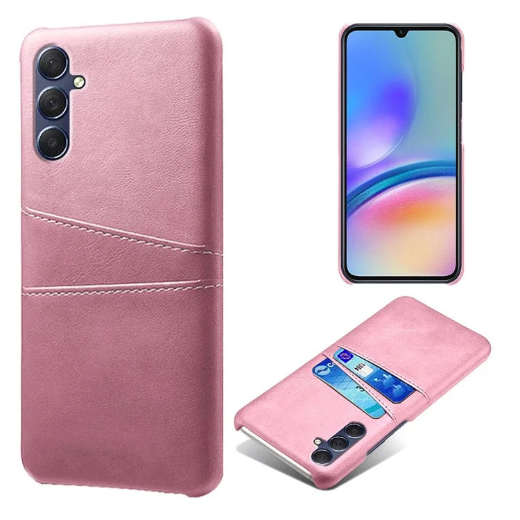 For Samsung Galaxy A05s 4G Case PU+Hard PC Dual Card Slots Phone Back Protector