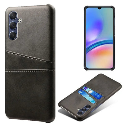For Samsung Galaxy A05s 4G Case PU+Hard PC Dual Card Slots Phone Back Protector
