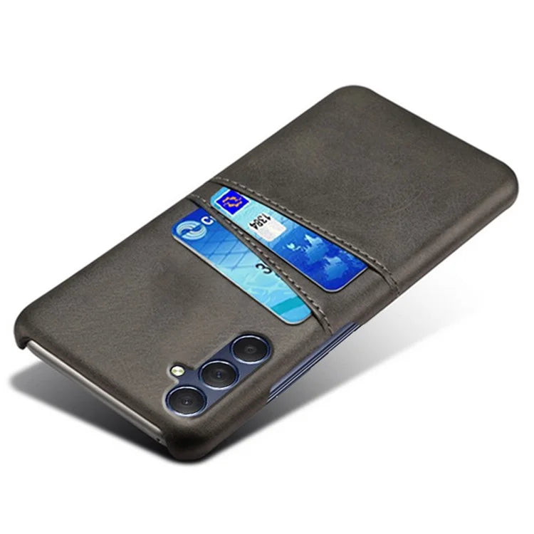 For Samsung Galaxy A05s 4G Case PU+Hard PC Dual Card Slots Phone Back Protector