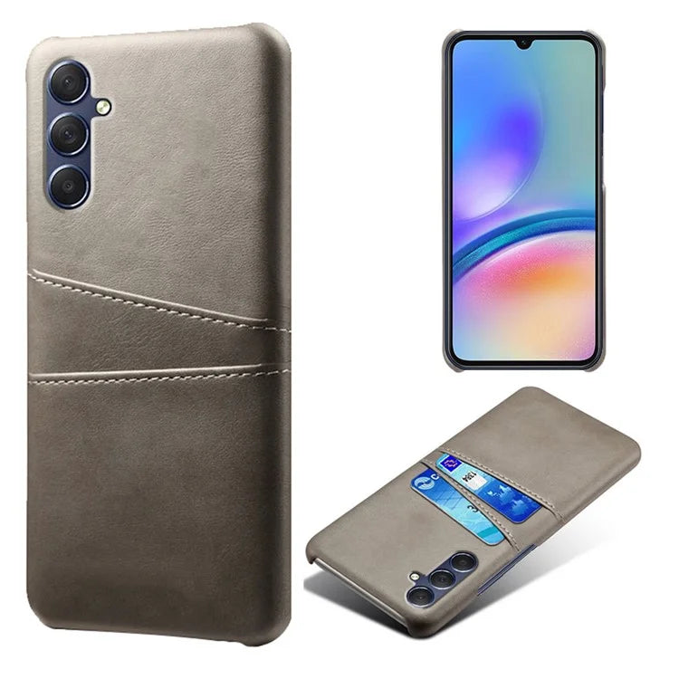 For Samsung Galaxy A05s 4G Case PU+Hard PC Dual Card Slots Phone Back Protector
