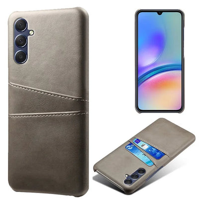 For Samsung Galaxy A05s 4G Case PU+Hard PC Dual Card Slots Phone Back Protector