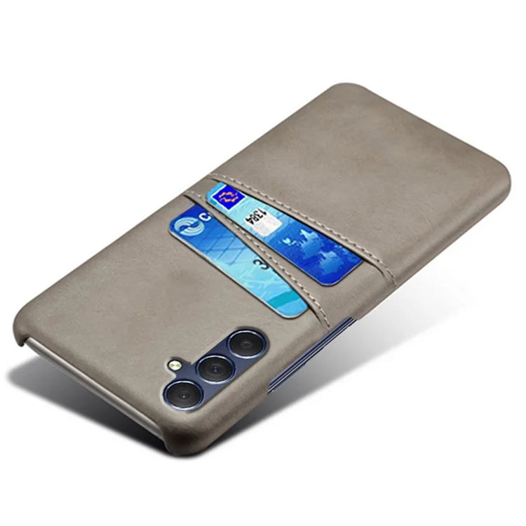 For Samsung Galaxy A05s 4G Case PU+Hard PC Dual Card Slots Phone Back Protector