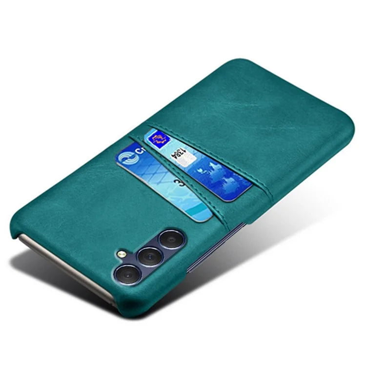 For Samsung Galaxy A05s 4G Case PU+Hard PC Dual Card Slots Phone Back Protector