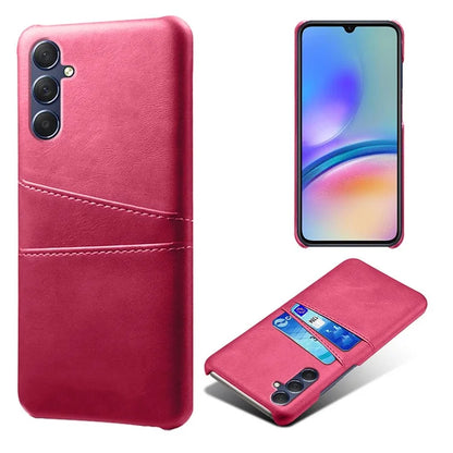 For Samsung Galaxy A05s 4G Case PU+Hard PC Dual Card Slots Phone Back Protector