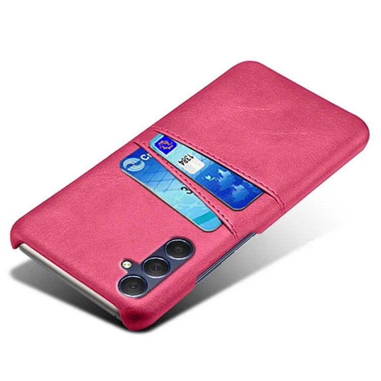 For Samsung Galaxy A05s 4G Case PU+Hard PC Dual Card Slots Phone Back Protector