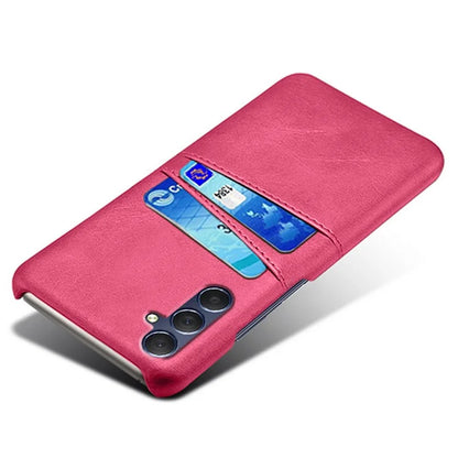 For Samsung Galaxy A05s 4G Case PU+Hard PC Dual Card Slots Phone Back Protector
