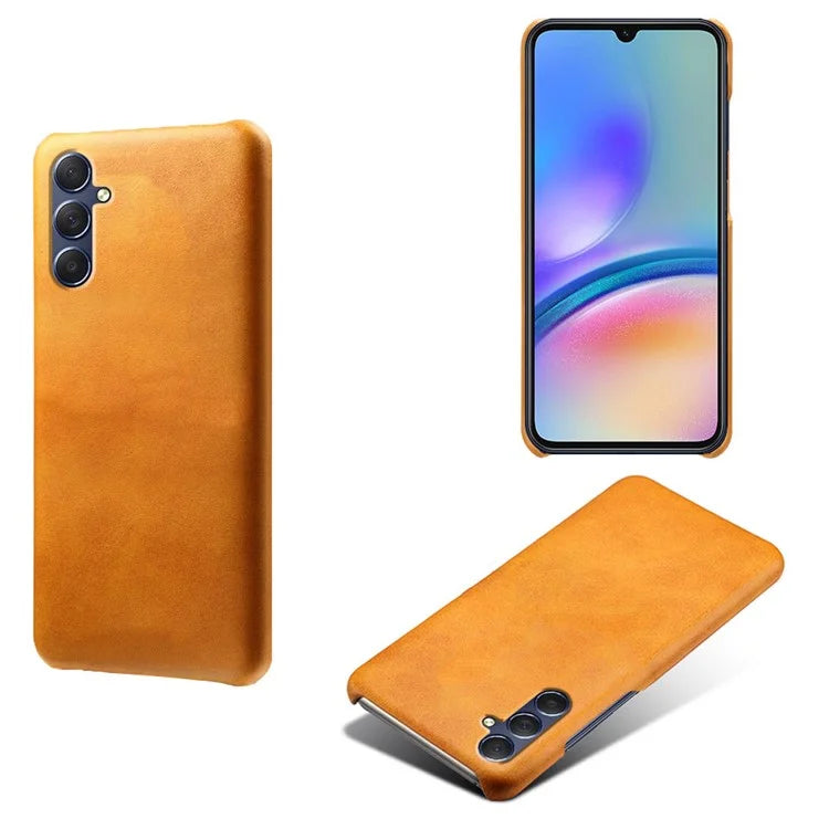 For Samsung Galaxy A05s 4G Case PU Leather + PC Cover Case Ultra-Thin Calf Texture Phone Shell