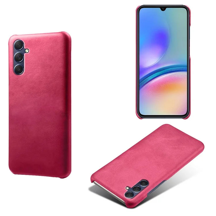 For Samsung Galaxy A05s 4G Case PU Leather + PC Cover Case Ultra-Thin Calf Texture Phone Shell