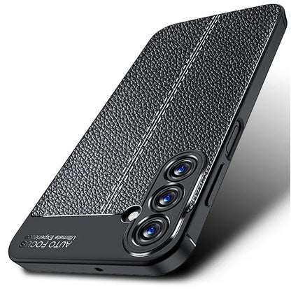 For Samsung Galaxy A25 5G (Global) (161.0 x 76.5 x 8.3mm) Case Litchi Texture TPU Shockproof Shell Phone Cover