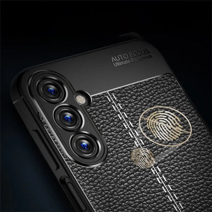 For Samsung Galaxy A25 5G (Global) (161.0 x 76.5 x 8.3mm) Case Litchi Texture TPU Shockproof Shell Phone Cover