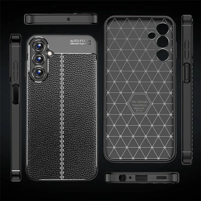 For Samsung Galaxy A25 5G (Global) (161.0 x 76.5 x 8.3mm) Case Litchi Texture TPU Shockproof Shell Phone Cover