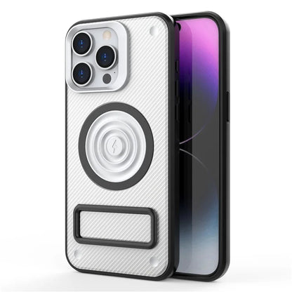 For iPhone 14 Pro Max Case Kickstand PC+TPU Magnetic Phone Cover