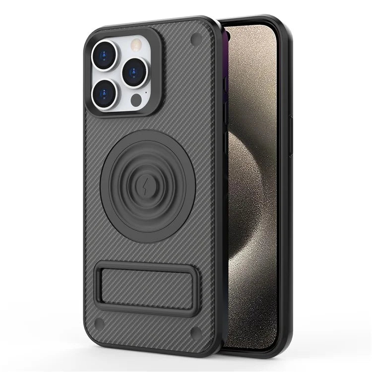 For iPhone 15 Pro Kickstand Case Magnetic Phone Cover Compatible with MagSafe