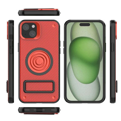 For iPhone 15 Phone Case Compatible with MagSafe Kickstand PC+TPU Cover
