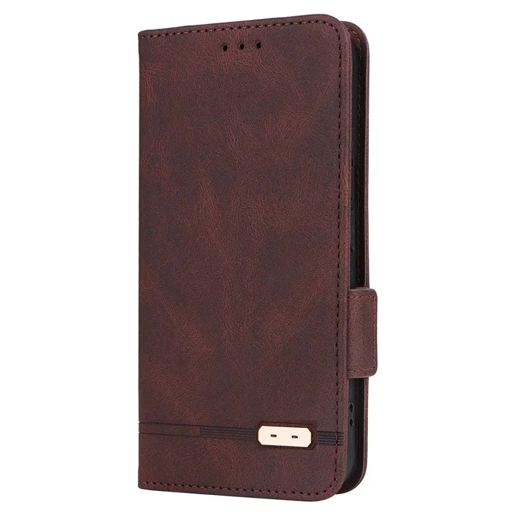 For Xiaomi 14 Case Wallet Hardware Decor PU Leather Scratch-resistant Phone Shell