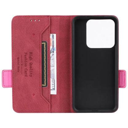 For Xiaomi 14 Case Wallet Hardware Decor PU Leather Scratch-resistant Phone Shell