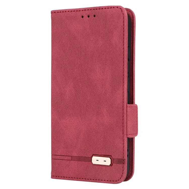 For Xiaomi 14 Case Wallet Hardware Decor PU Leather Scratch-resistant Phone Shell
