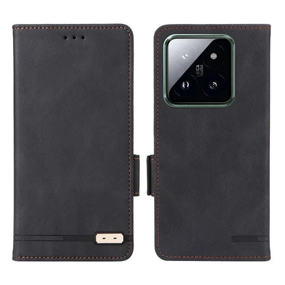 For Xiaomi 14 Pro Dustproof Cell Phone Shell Case PU Leather Wallet Hardware Decor Phone Cover