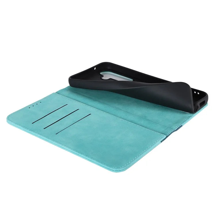 For Samsung Galaxy S23 FE Case PU Leather Bi-color Splicing Phone Cover