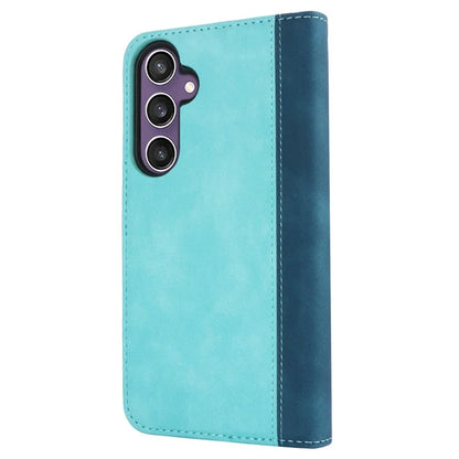 For Samsung Galaxy S23 FE Case PU Leather Bi-color Splicing Phone Cover
