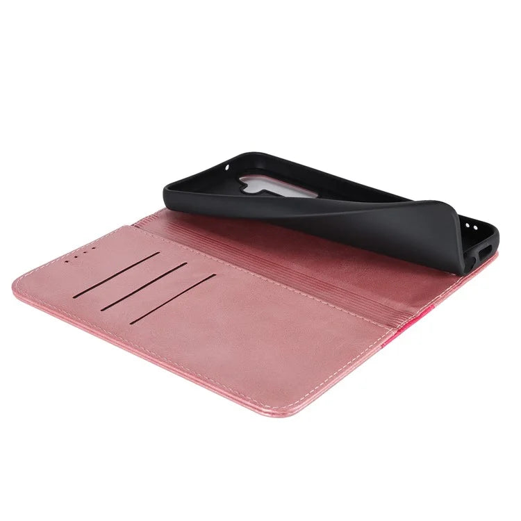 For Samsung Galaxy S23 FE Case PU Leather Bi-color Splicing Phone Cover