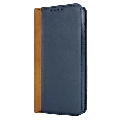 For Samsung Galaxy S23 FE Case PU Leather Bi-color Splicing Phone Cover