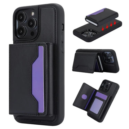 For iPhone 14 Pro Max Case RFID Blocking Detachable Back Cover with Card Holder