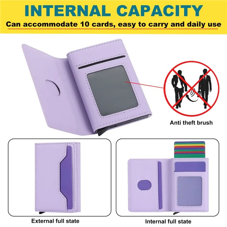 For iPhone 14 Pro Max Case RFID Blocking Detachable Back Cover with Card Holder