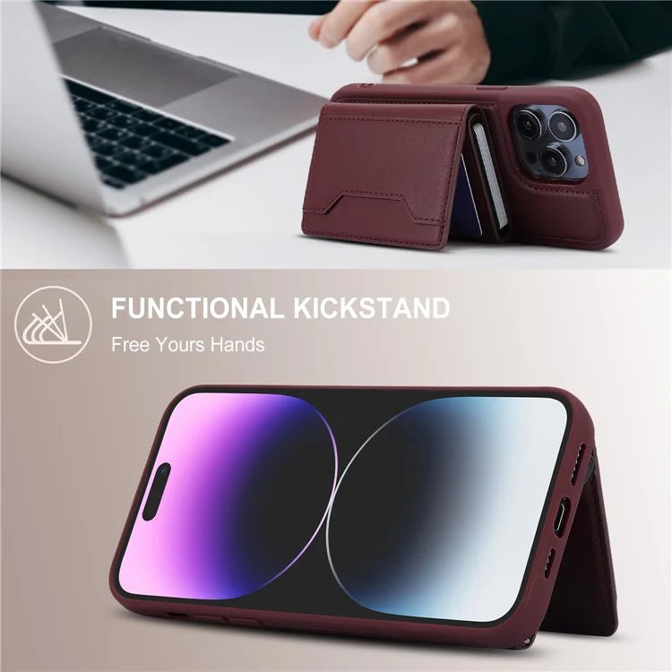 For iPhone 14 Pro Max Case RFID Blocking Detachable Back Cover with Card Holder