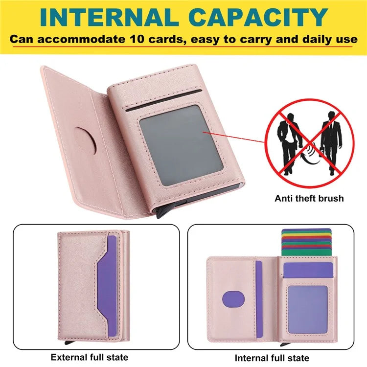 For iPhone 14 Pro Max Case RFID Blocking Detachable Back Cover with Card Holder