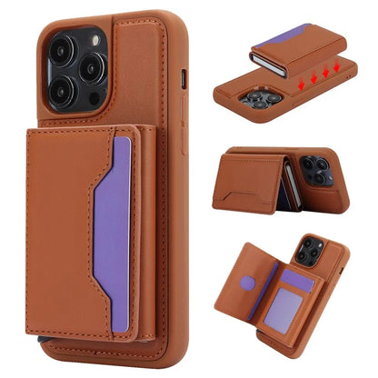 For iPhone 14 Pro Max Case RFID Blocking Detachable Back Cover with Card Holder