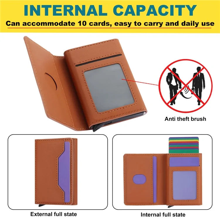 For iPhone 14 Pro Max Case RFID Blocking Detachable Back Cover with Card Holder