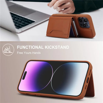 For iPhone 14 Pro Max Case RFID Blocking Detachable Back Cover with Card Holder