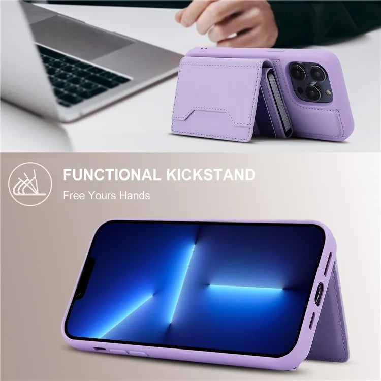 For iPhone 13 Pro Max Phone Cases Bulk Card Holder Slots RFID Blocking Cover