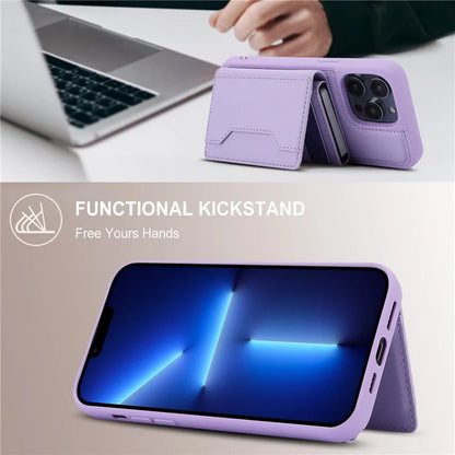 For iPhone 13 Pro Max Phone Cases Bulk Card Holder Slots RFID Blocking Cover