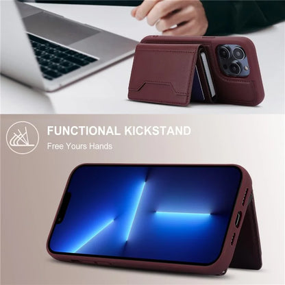 For iPhone 13 Pro Max Phone Cases Bulk Card Holder Slots RFID Blocking Cover