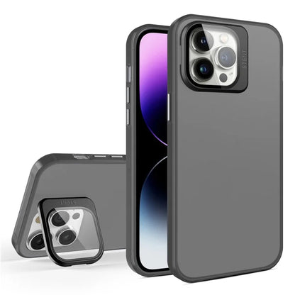 For iPhone 13 Pro Phone Camera Cover Case Matte Kickstand Phone Protector