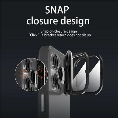 For iPhone 13 Pro Phone Camera Cover Case Matte Kickstand Phone Protector