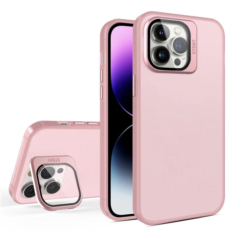For iPhone 13 Pro Phone Camera Cover Case Matte Kickstand Phone Protector