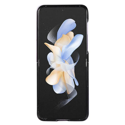 For Samsung Galaxy Z Flip5 5G Case Magnetic Phone Shell TPU+PU Leather Phone Cover with Strap