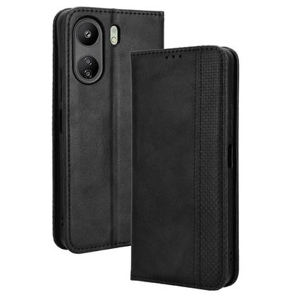 For Xiaomi Redmi 13C / Poco C65 4G Case Retro Phone Cover with Wallet Stand