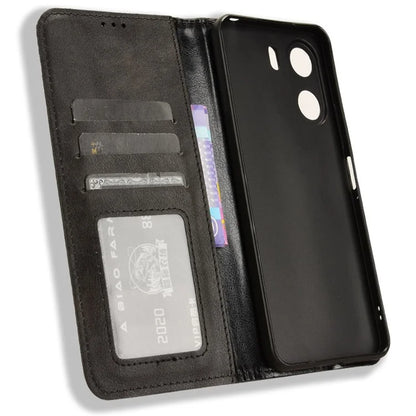 For Xiaomi Redmi 13C / Poco C65 4G Case Retro Phone Cover with Wallet Stand