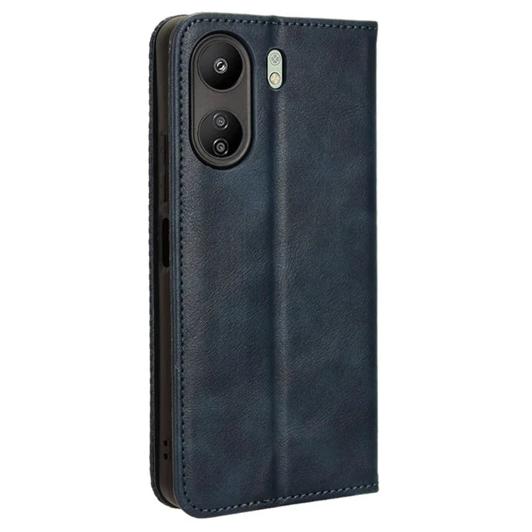 For Xiaomi Redmi 13C / Poco C65 4G Case Retro Phone Cover with Wallet Stand