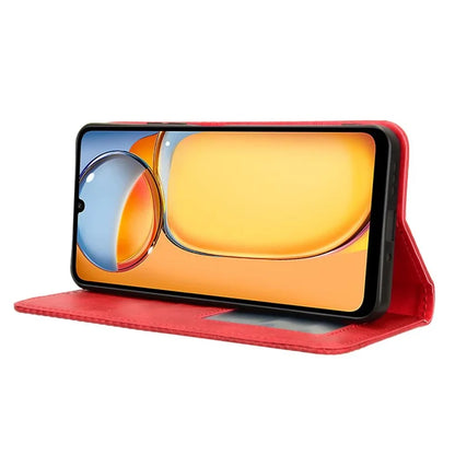 For Xiaomi Redmi 13C / Poco C65 4G Case Retro Phone Cover with Wallet Stand