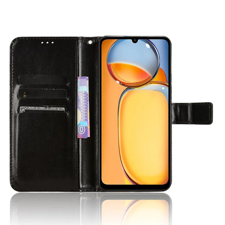 For Xiaomi Redmi 13C / Poco C65 4G Case Leather Wallet Phone Stand Cover