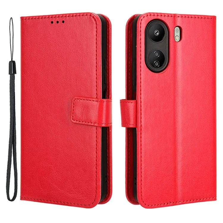 For Xiaomi Redmi 13C / Poco C65 4G Case Leather Wallet Phone Stand Cover