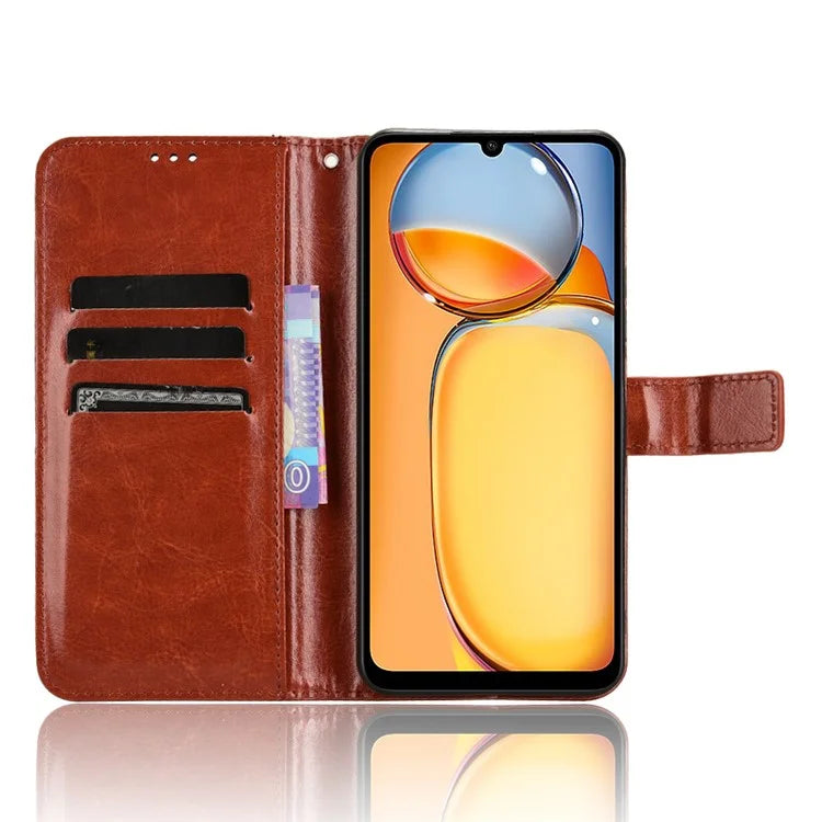 For Xiaomi Redmi 13C / Poco C65 4G Case Leather Wallet Phone Stand Cover