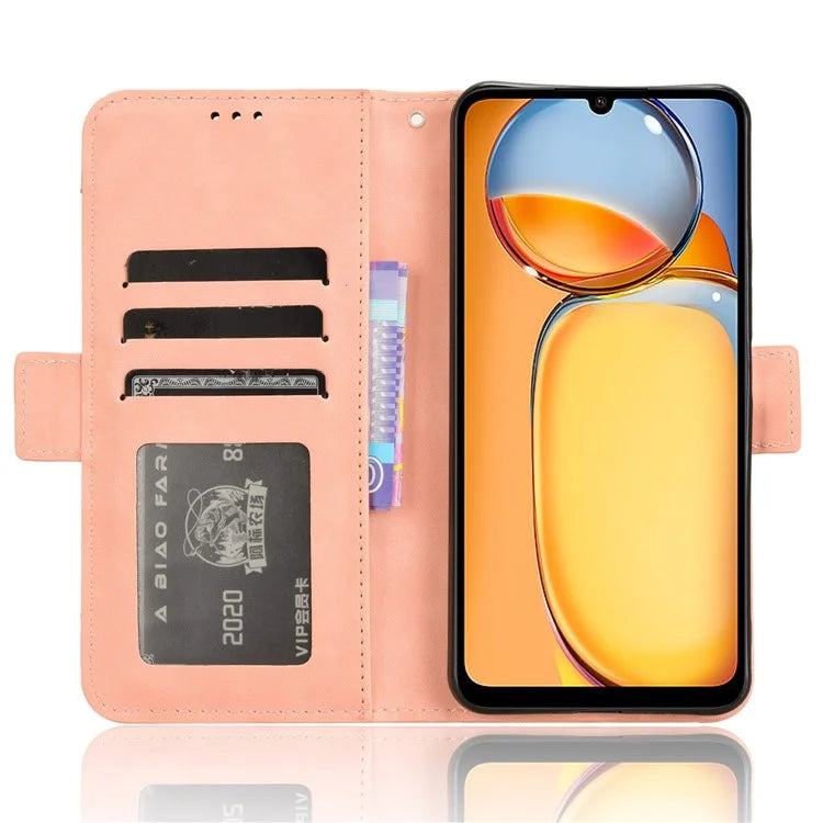 For Xiaomi Redmi 13C / Poco C65 4G Case Multiple Card Holder Leather Stand Cover