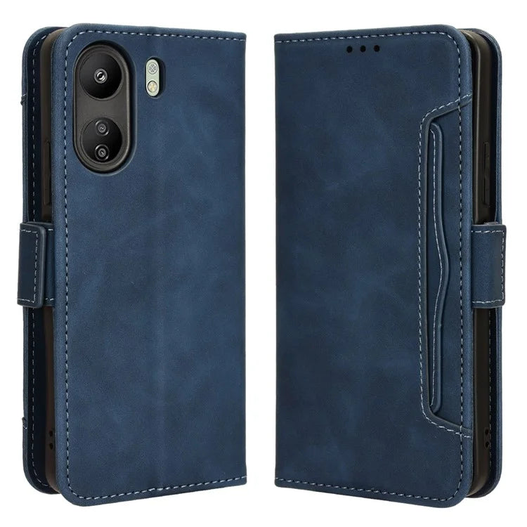 For Xiaomi Redmi 13C / Poco C65 4G Case Multiple Card Holder Leather Stand Cover
